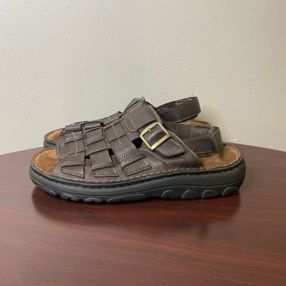 PBX Basics chunky fisherman sandals men’s size 12 brown - Picture 2 of 7